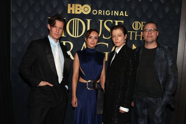 Entertainment Themen der Woche KW23 Entertainment Bilder des Tages News Bilder des Tages World premiere of ?House Of The Dragon? at Hammerstein Ballroom at Manhattan Center. Featuring: Matt Smith, Olivia Cooke, Emma D Arcy and Ryan Condal Where: New York City, New York, United States When: 03 Jun 2024 Credit: Dave Allocca Starpix INSTARimages EDITORIAL USE ONLY. NOT FOR USE BY NEWSPAPERS BASED IN THE UK. Copyright: xDavexAlloccax xStarPixx instar53816154