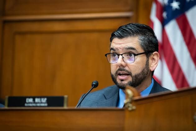Dr. Anthony Fauci testifies to House committee on coronavirus Rep. Raul Ruiz (D-CA) speaks during a hearing of the House Select Committee on the Coronavirus featuring testimony from Dr. Anthony Fauci, former Director of the National Institute of Allergy and Infectious Diseases, Washington, DC, June 3, 2024. Fauci was to many, the public face of government response to the coronavirus and a frequent target of Republican lawmakers™ ire arising from the shutdown. Washington DC United States Copyright: xAllisonxBaileyx