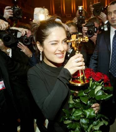 Salma Hayek at the Golden Kamera awards in Berlin 04 02 03 FAMOUS Copyright: x FAMOUSx 04530285