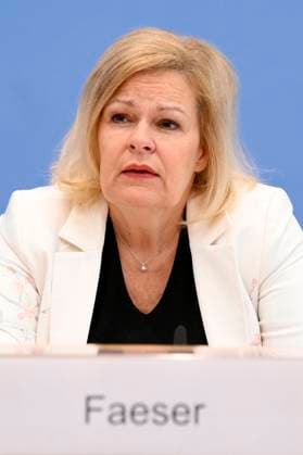 Nancy Faeser at the Federal Press Conference 10 days before the European Championship Preparing the federal and state governments for security and cohesion at the Federal Press Conference building Berlin, 04 06 2024 Foto:xF.xKernx xFuturexImagex em_4610