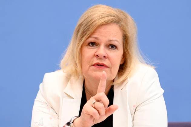 Nancy Faeser at the Federal Press Conference 10 days before the European Championship Preparing the federal and state governments for security and cohesion at the Federal Press Conference building Berlin, 04 06 2024 Foto:xF.xKernx xFuturexImagex em_4612