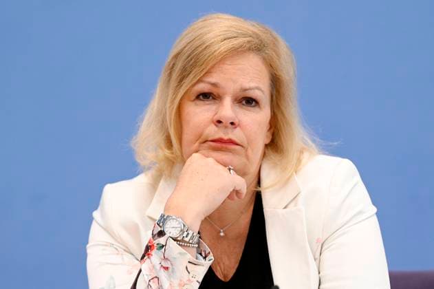 Nancy Faeser at the Federal Press Conference 10 days before the European Championship Preparing the federal and state governments for security and cohesion at the Federal Press Conference building Berlin, 04 06 2024 Foto:xF.xKernx xFuturexImagex em_4613