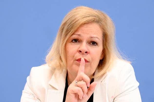 Nancy Faeser at the Federal Press Conference 10 days before the European Championship Preparing the federal and state governments for security and cohesion at the Federal Press Conference building Berlin, 04 06 2024 Foto:xF.xKernx xFuturexImagex em_4615