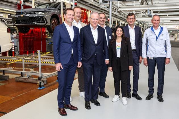 Ceremony 50 years of Golf production at Volkswagen in Wolfs