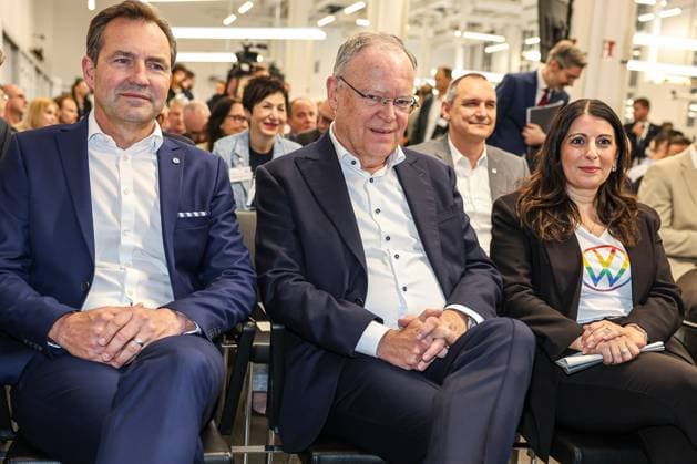 Ceremony 50 years of Golf production at Volkswagen in Wolfsburg Ceremony 50 years of Golf production, from left Thomas Schäfer, CEO of the Volkswagen Passenger Cars brand, Member of the Board of Management of Volkswagen AG and Head of the Core brand group, Daniela Cavallo, Chairwoman of the General and Group W