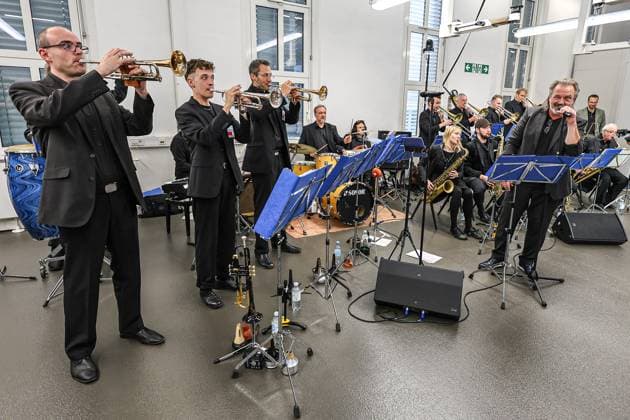 Celebration of 50 years of Golf production at Volkswagen in Wolfsburg Event room, VW Orchestra Wolfsburg VW Plant Wolfsburg Lower Saxony Germany