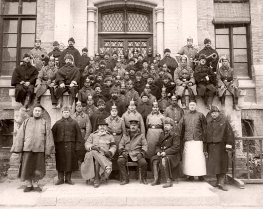 RECORD DATE NOT STATED German soldiers, Peking, Beijing, Boxer rebellion c.1900 vintage photograph: German soldiers, Peking, Beijing, Boxer rebellion  Copyright: Copyrightx(c)Geminix2023.xCredit:xGemini 13456473