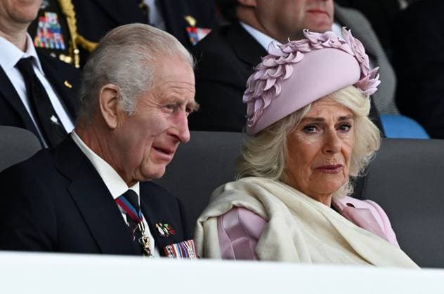Bilder des Jahres 2024, Entertainment 06 Juni Entertainment Themen der Woche KW23 Entertainment Bilder des Tages . 05 06 2024. Portsmouth, United Kingdom. King Charles III and Queen Camilla at an 80th anniversary of D-Day event in Portsmouth, United Kingdom.  xPoolx xi-Imagesx IIM-25276-0044