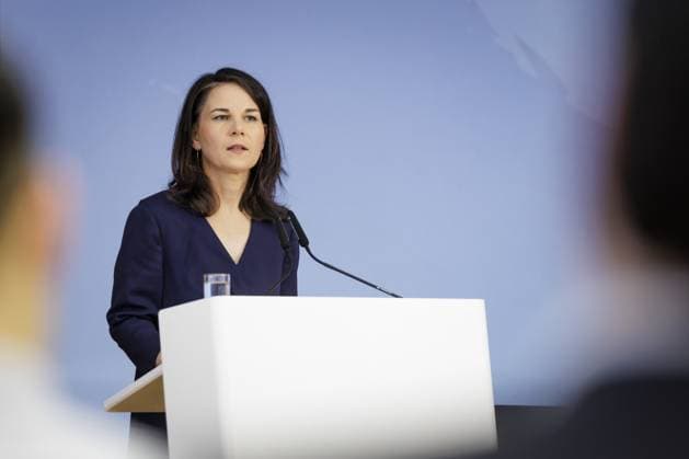 Annalena Baerbock Buendnis 90 Die Gruenen , Federal Foreign Minister, photographed during a book presentation on colonial history at the Federal Foreign Office in Berlin, 05 06 2024 Photographed on behalf of the Federal Foreign Office Berlin Germany Copyright: xKiraxHofmannxAAxphotothek.dex