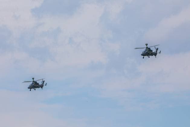Internationale Luft- und Raumfahrtausstellung 2024 06.06.2024 Schönefeld Im Foto: Eurocopter Tiger Die Internationale Luft- und Raumfahrtausstellung (ILA) findet vom 5. bis 9. Juni 2024 unter dem Motto Pioneering Aerospace in Schönefeld am Flughafen BER statt. Schönefeld Brandenburg *** International Aerospace Exhibition 2024 06 06 2024 Schönefeld In the photo Eurocopter Tiger The International Aerospace Exhibition ILA will take place from June 5 to 9, 2024 under the motto Pioneering Aerospace in Schönefeld at BER Airport Schönefeld Brandenburg Copyright: xTimxMeyerx@ossifotografiex 240606_ila-schonefeld-4_1