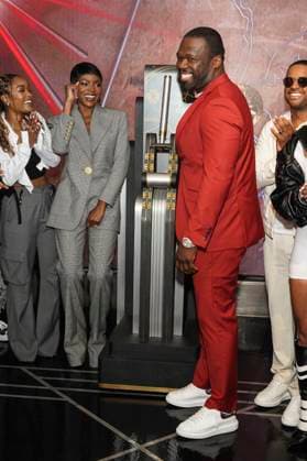 LaToya Tonodeo, Caroline Chikezie, 50 Cent and Larenz Tate at the press event for the final 4 season of the TV series Power Book II Ghost , Black Music Month and the 10th anniversary of the TV series Power at the Empire State Buildung New York, 06 06 2024 Foto:xJ.xNacionx xFuturexImagex power_4613