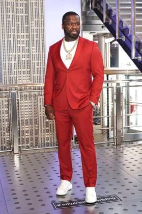50 Cent at the press event for the final 4 season of the TV series Power Book II Ghost , Black Music Month and the 10th anniversary of the TV series Power at the Empire State Building New York, 06 06 2024 Foto:xJ.xNacionx xFuturexImagex power_4620