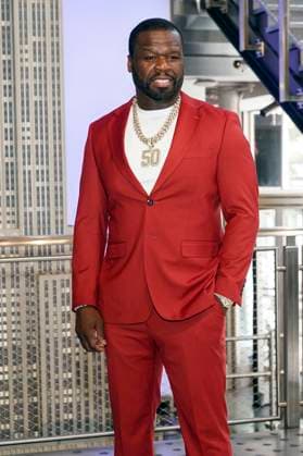 50 Cent at the press event for the final 4 season of the TV series Power Book II Ghost , Black Music Month and the 10th anniversary of the TV series Power at the Empire State Building New York, 06 06 2024 Foto:xJ.xNacionx xFuturexImagex power_4624
