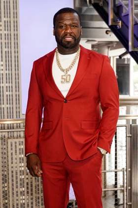 50 Cent at the press event for the final 4 season of the TV series Power Book II Ghost , Black Music Month and the 10th anniversary of the TV series Power at the Empire State Building New York, 06 06 2024 Foto:xJ.xNacionx xFuturexImagex power_4625