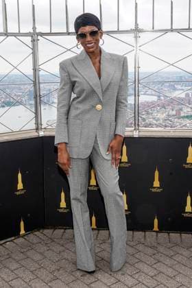Caroline Chikezie at the press event for the final 4 season of the TV series Power Book II Ghost , Black Music Month and the 10th anniversary of the TV series Power at the Empire State Building New York, 06 06 2024 Foto:xJ.xNacionx xFuturexImagex power_4642