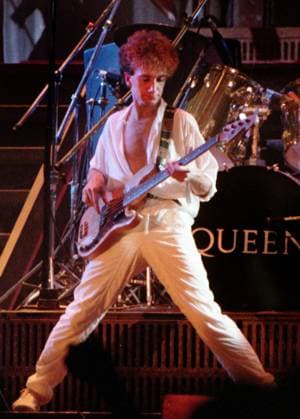 John Deacon John Deacon performing with Queen on the Machines Tour, Simmonscourt, Dublin, Wednesday 29th of August 1984,  Copyright: xPaulxBellx xRetnaxPicturesx xAvalonx 0536133009