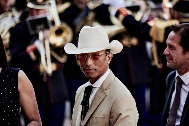 - State visit of US President Joe Biden in France - 08 06 2024 - France Paris - Pharrell Williams during a state dinner at the Elysee Palace, in Paris, on June 8, 2024, as part of a state visit of US President Joe Biden.  AntoninxBuratx xLexPictorium LePictorium_0292603