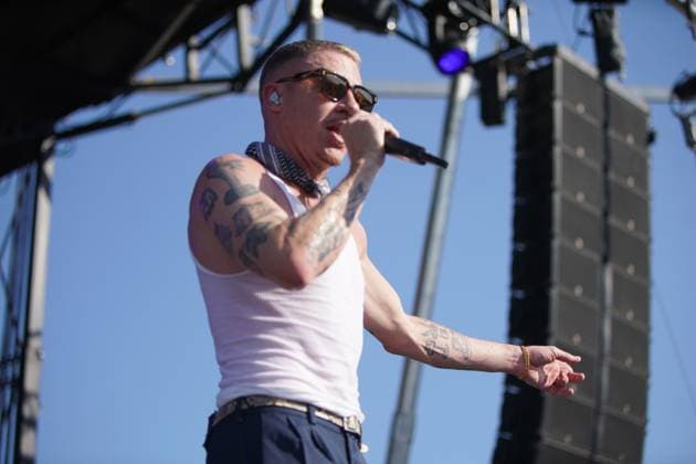 June 8, 2024, Humble, Texas, USA: Rapper Macklemore performs after the second round of the 2024 LIV Golf Houston at Golf Club of Houston. Humble USA - ZUMAw109 20240608_fap_w109_055 Copyright: xDebbyxWongx