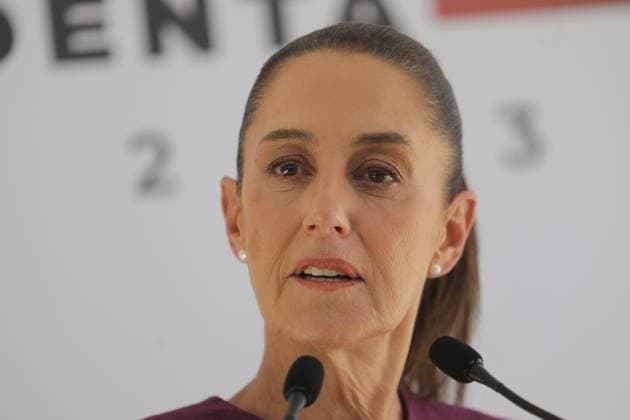 The elected President of Mexico, Claudia Sheinbaum Pardo, speaks during an briefing conference at the transition house located in the Iztapalapa mayor s office, where she will refine details to receive the American entourage with whom she will have a meeting. Mexico City Mexico - ZUMAe321 20240611_zia_e321_010 Copyright: xIanxRoblesx