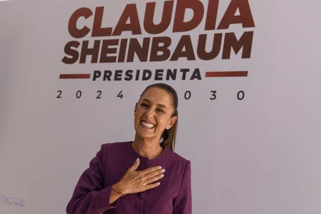June 11, 2024, Mexico, Mexico, USA: The President-elect of Mexico Claudia Sheinbaum Pardo attends a press conference on Tuesday June 11, 2024 in Mexico City, Mexico. OCTAVIO GOMEZ PINA PI Mexico USA - ZUMAp124 20240611_zaa_p124_003 Copyright: xOctavioxGomezxPinax