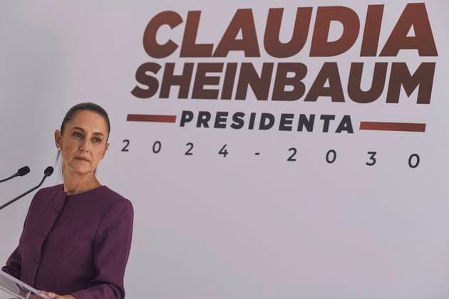 June 11, 2024, Mexico, Mexico, USA: The President-elect of Mexico Claudia Sheinbaum Pardo attends a press conference on Tuesday June 11, 2024 in Mexico City, Mexico. OCTAVIO GOMEZ PINA PI Mexico USA - ZUMAp124 20240611_zaa_p124_005 Copyright: xOctavioxGomezxPinax