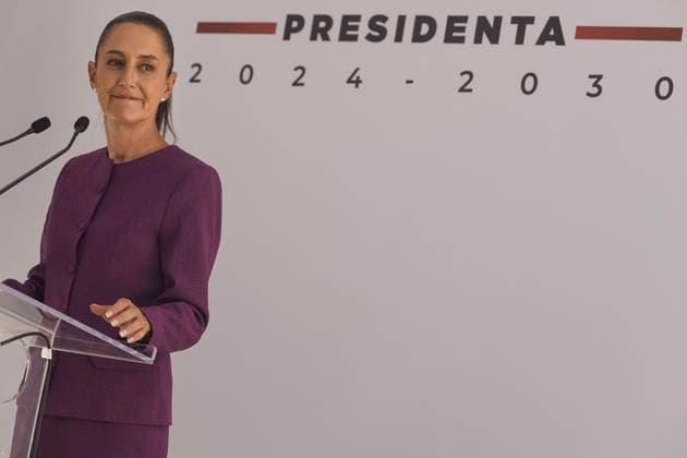 June 11, 2024, Mexico, Mexico, USA: The President-elect of Mexico Claudia Sheinbaum Pardo attends a press conference on Tuesday June 11, 2024 in Mexico City, Mexico. OCTAVIO GOMEZ PINA PI Mexico USA - ZUMAp124 20240611_zaa_p124_009 Copyright: xOctavioxGomezxPinax