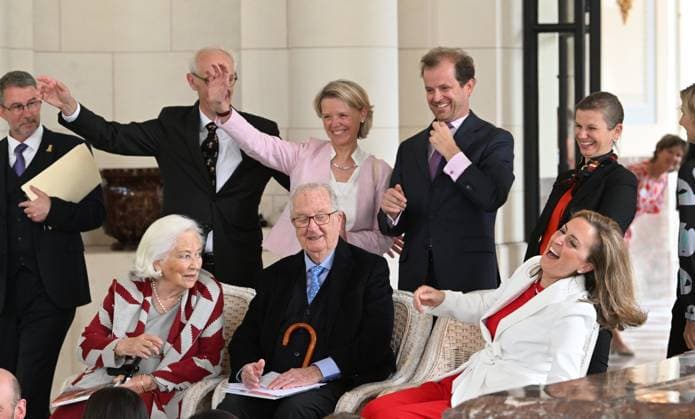 Entertainment Themen der Woche KW24 Entertainment Bilder des Tages Diploma Presentation of the Queen Paola Prize 2024 BRUSSELS, BELGIUM - JUNE 12 : Her Majesty Queen Paola, in the company of His Majesty King Albert II and Her Royal Highness Princess Claire, attends the Diploma Presentation of the Queen Paola Prize at the Castle of Laeken. This year, the Queen Paola Foundation wishes to honour associations that develop projects to promote the inclusion and education of underprivileged young people (aged 3 to 25). The Laureats are Kompanjon ( Gent ), Live in Color ( Liege ) Peluche ( Brussels ° Der Verein Zur Fordering auf 4 Huifen 5 Eupen )..June 12, 2024 in Brussels, Belgium, 12 06 2024 Brussels Belgium  Copyright: xBertxVanxDenxBrouckex