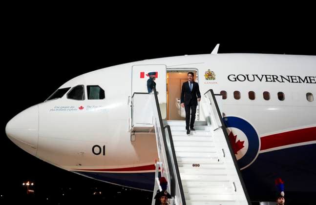 June 12, 2024, Grottaglie, Ityaly: Prime Minister Justin Trudeau arrives in Grottaglie, Italy on Wednesday, June 12, 2024., to attend the G7 Summit. Grottaglie Ityaly  - ZUMAc35_ 20240612_zaf_c35_056_20240612 Copyright: xSeanxKilpatrickx