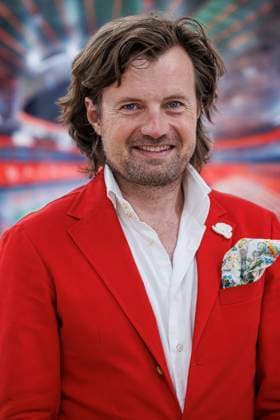 12 06 2024 Düsseldorf Munich-based artist and photographer Michael von Hassel at his VIP preview of the exhibition Cathedrals on the occasion of UEFA EURO 2024 at Galerie Anna Laudel Düsseldorf Galerie Anna Laudel North Rhine-Westphalia Germany