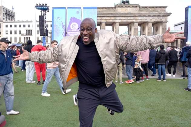 Joe Chialo at the opening of the Football Culture Summer 2024 on the occasion of the European Football Championship 2024 on the fan mile at the Brandenburg Gate Berlin, 12 06 2024 Foto:xF.xKernx xFuturexImagex fussballkultursommer_4616_20240613