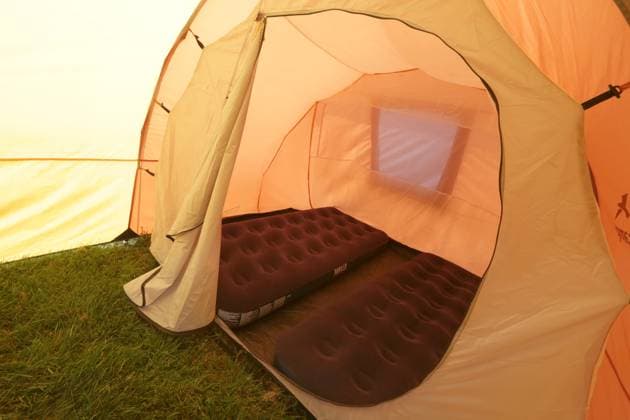 13 06 2024 Dortmund, A fan camp has been set up on a meadow at the Dortmund racecourse in the Wambel district with the support of the city Visitors to the UEFA Euro 2024 matches in Dortmund can spend the night here in prepared tents or bring and set up their own small tents