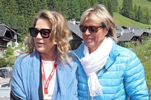 ORF Wenn die Musi spielt singer Hansi Hinterseer with his wife Ramona on the sidelines of rehearsals for the music open air Wenn die Musi spielt on 14 06 2024 in Bad Kleinkirchheim 20240614SBK0005
