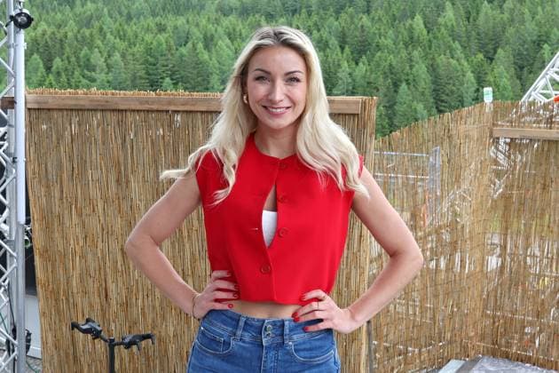 ORF Wenn die Musi spielt singer Anna Carina Woitschack on the sidelines of rehearsals for the music open air Wenn die Musi spielt on 14 06 2024 in Bad Kleinkirchheim 20240614SBK0038
