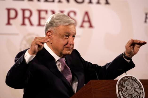 Outgoing MexicoÃ¢â‚¬â ¢s President, Andres Manuel Lopez Obrador, speaking about the fact that the reform of the Judiciary seeks to take power away from organized crime during a briefing conference at National Palace. Lopez Obrador announces that it will be his last press conference. Mexico City Mexico - ZUMAe321 20240614_zia_e321_003 Copyright: xLuisxBarronx