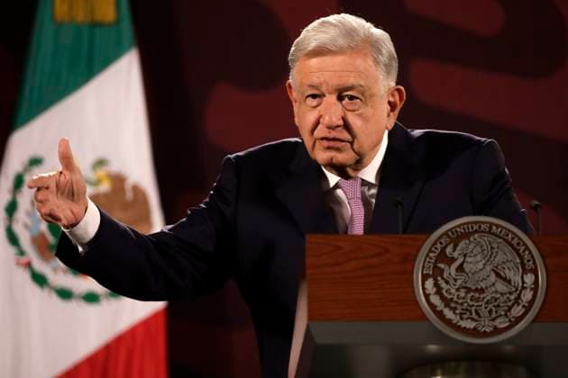 Outgoing MexicoÃ¢â‚¬â ¢s President, Andres Manuel Lopez Obrador, speaking about the fact that the reform of the Judiciary seeks to take power away from organized crime during a briefing conference at National Palace. Lopez Obrador announces that it will be his last press conference. Mexico City Mexico - ZUMAe321 20240614_zia_e321_008 Copyright: xLuisxBarronx