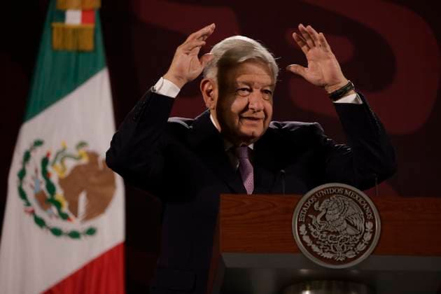 Outgoing MexicoÃ¢â‚¬â ¢s President, Andres Manuel Lopez Obrador, speaking about the fact that the reform of the Judiciary seeks to take power away from organized crime during a briefing conference at National Palace. Lopez Obrador announces that it will be his last press conference. Mexico City Mexico - ZUMAe321 20240614_zia_e321_010 Copyright: xLuisxBarronx