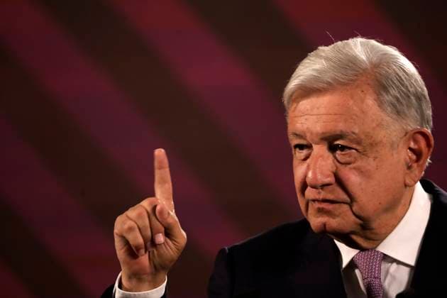 Outgoing MexicoÃ¢â‚¬â ¢s President, Andres Manuel Lopez Obrador, speaking about the fact that the reform of the Judiciary seeks to take power away from organized crime during a briefing conference at National Palace. Lopez Obrador announces that it will be his last press conference. Mexico City Mexico - ZUMAe321 20240614_zia_e321_017 Copyright: xLuisxBarronx