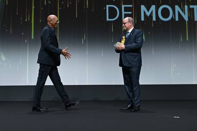 63rd Monte Carlo Television Festival Morgan Freeman , SAS Prince Albert de Monaco 306213 2024 06 14  Copyright: xLionelxGuericolas MPPx STAR_306213_191