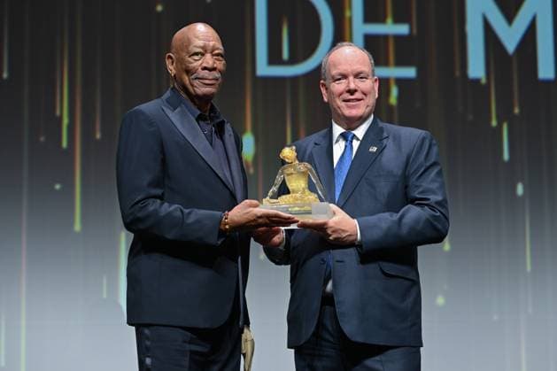 Bilder des Jahres 2024, Entertainment 06 Juni Entertainment Themen der Woche KW24 63rd Monte Carlo Television Festival Morgan Freeman , SAS Prince Albert de Monaco 306213 2024 06 14  Copyright: xLionelxGuericolas MPPx STAR_306213_197