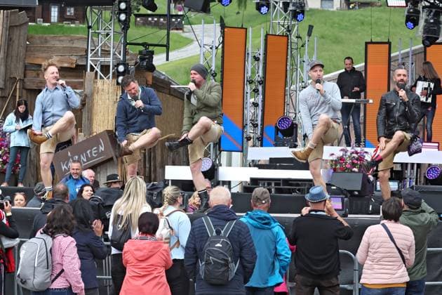 ORF Wenn die Musi spielt Voxxclub during rehearsals for the music open air Wenn die Musi spielt on 14 06 2024 in Bad Kleinkirchheim 20240615SBK0030