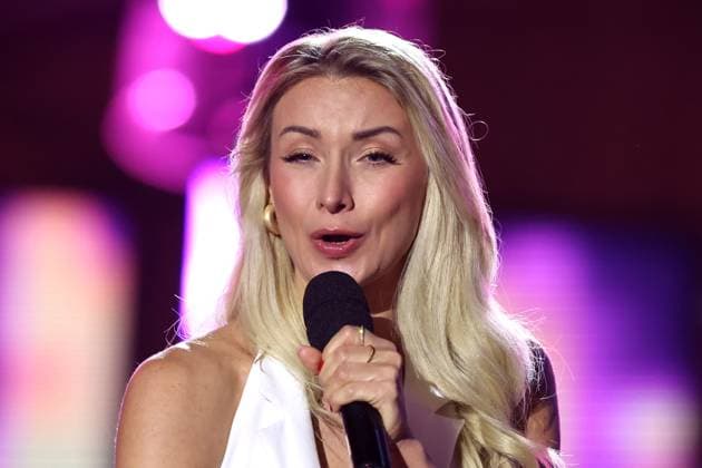 ORF Wenn die Musi spielt Sängeirn Anna Carina Woitschack during rehearsals for the music open air Wenn die Musi spielt on 14 06 2024 in Bad Kleinkirchheim 20240615SBK0169