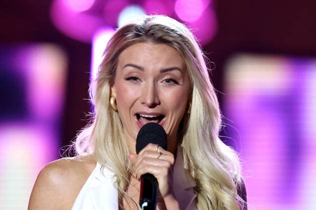 ORF Wenn die Musi spielt Sängeirn Anna Carina Woitschack during rehearsals for the music open air Wenn die Musi spielt on 14 06 2024 in Bad Kleinkirchheim 20240615SBK0167