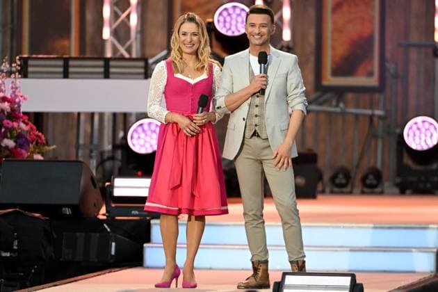 15 06 2024 Bad Kleinkirchheim St Oswald am Hoferriegel in Austria AUT Wenn die Musi spielt Open Air 2024 Stefanie Hertel and Marco Ventre,