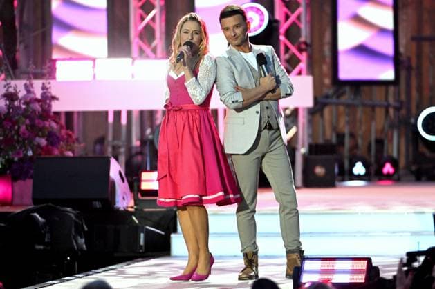 15 06 2024 Bad Kleinkirchheim St Oswald am Hoferriegel in Austria AUT Wenn die Musi spielt Open Air 2024 Stefanie Hertel and Marco Ventre,