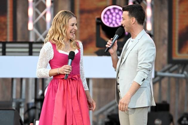 15 06 2024 Bad Kleinkirchheim St Oswald am Hoferriegel in Austria AUT Wenn die Musi spielt Open Air 2024 Stefanie Hertel and Marco Ventre,