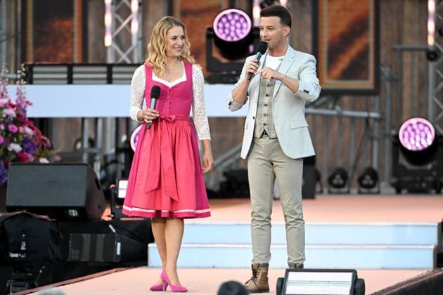 15 06 2024 Bad Kleinkirchheim St Oswald am Hoferriegel in Austria AUT Wenn die Musi spielt Open Air 2024 Stefanie Hertel and Marco Ventre,