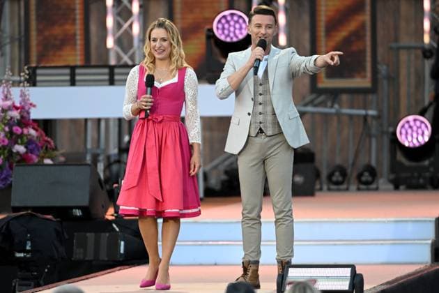 15 06 2024 Bad Kleinkirchheim St Oswald am Hoferriegel in Austria AUT Wenn die Musi spielt Open Air 2024 Stefanie Hertel and Marco Ventre,