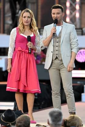 15 06 2024 Bad Kleinkirchheim St Oswald am Hoferriegel in Austria AUT Wenn die Musi spielt Open Air 2024 Stefanie Hertel and Marco Ventre,