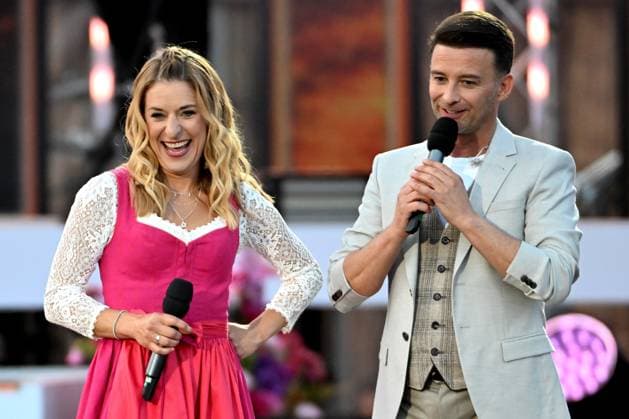 15 06 2024 Bad Kleinkirchheim St Oswald am Hoferriegel in Austria AUT Wenn die Musi spielt Open Air 2024 Stefanie Hertel and Marco Ventre,