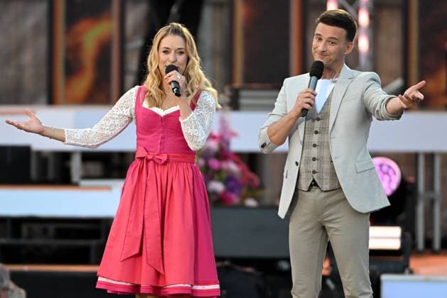 15 06 2024 Bad Kleinkirchheim St Oswald am Hoferriegel in Austria AUT Wenn die Musi spielt Open Air 2024 Stefanie Hertel and Marco Ventre,